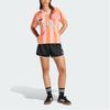 adidas T-shirt da Donna Originali a Righe con Lettere, Vestibilità Larga, Manica Corta, Rosa KC0673
