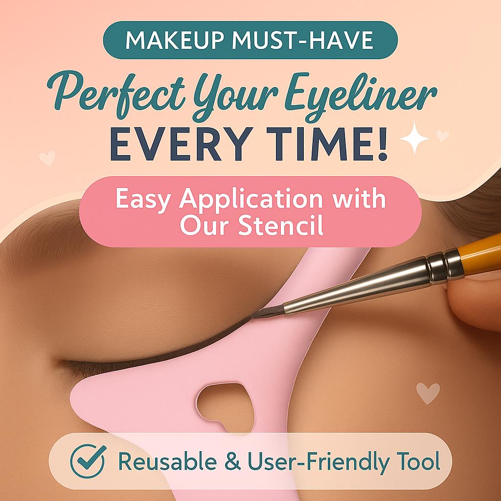 2025 Silikon Eyeliner Schablonen Wing Tips Mascara Zeichnen Lippenstift Tragehilfe Gesichtscreme Maskenapplikator Make-up Werkzeug Wiederverwendbar