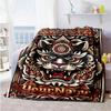 Tattoo Style Customize Text Blanket Multi-purpose Customizable Blanket Durable Comfort Versatile for Sofa Nap Office Chair Chair Four Seasons Universa