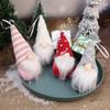 3pcs Set Knitted Faceless Doll Christmas Tree Ornaments Hanging Decorations Old Mam Doll Home DIY Holiday  New Year Supplies