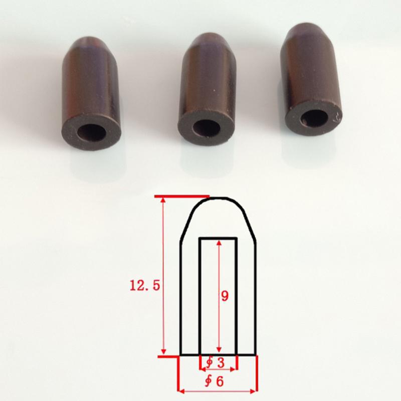 

3*6*9 резиновых колпачков для шприцев, заглушки для игл, крышка для пробирки, белый/черный/оранжевый 3x6x9mm&10PCS чёрный