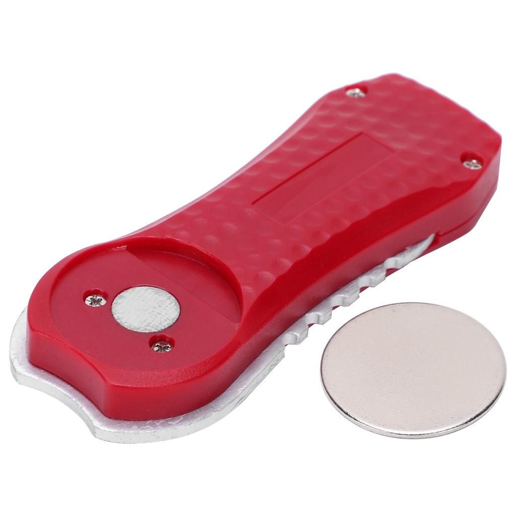 Golf Fork Golf Divot Repair Spring Tool Pitchfork Cleaner Putting Green Fork Training AidsRed