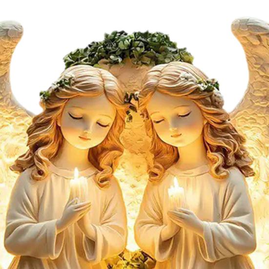 Prayer Angel Table Sign 2D Flat Acrylic Angel Desktop Ornament for Tabletop Shelf Entryway