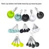 8-Piece Measuring Spoon and Cup Set with Stainless Steel Handles for Baking
