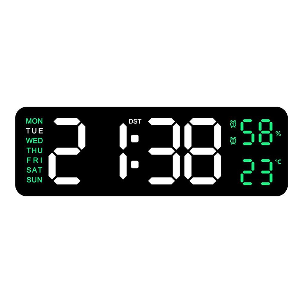 Multifunctional electronic clock that can be hung or stood as an alarm clock