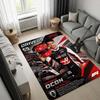 Esteban Ocon F1 Racing Area Rug, Haas Team Driver Portrait Print Floor Mat, Non Slip Carpet for Gamer Room Racing Fan Home Decor