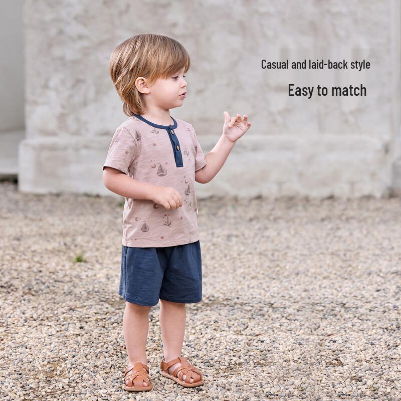 Babylove Boys' Summer Solid Color Loose Casual Shorts