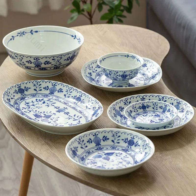 Keramikteller im Retro-Chinesischen Stil, High-End Hotelrestaurant, Pastateller, Köstliche Gerichte, Fischteller, Einzigartiges Haushaltsgeschirr