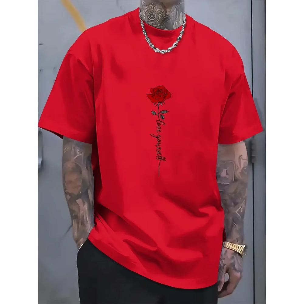 [Summer Print Tee] Casual Summer Short Sleeve Print Tee Shirt - Tees for Men