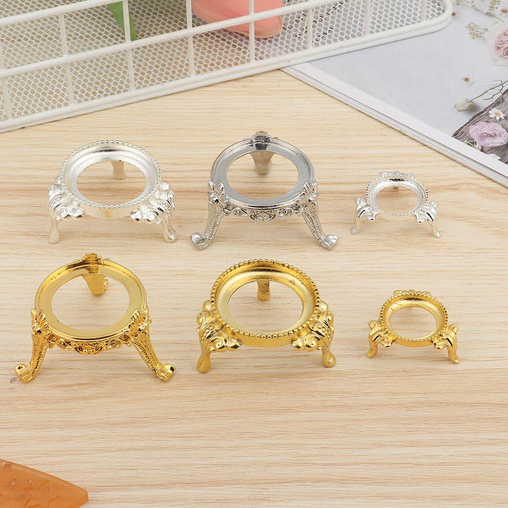European Style Crystal Ball Holder Glass Sphere Base Egg Support Metal Display Stand Photography Props Desktop Ornaments Gift