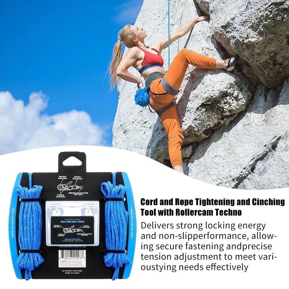 Lock Buckle Paracord Adjusters Non-Slip Cable Puller Multifunctional Rope Tension Adjuster  Outdoor