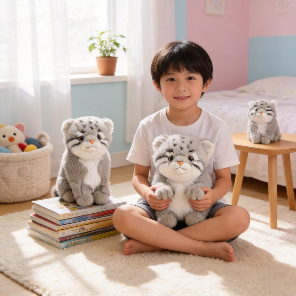 Peluche Corto Gatto Pallass Peluche Giocattolo Per Regalo E Esposizione