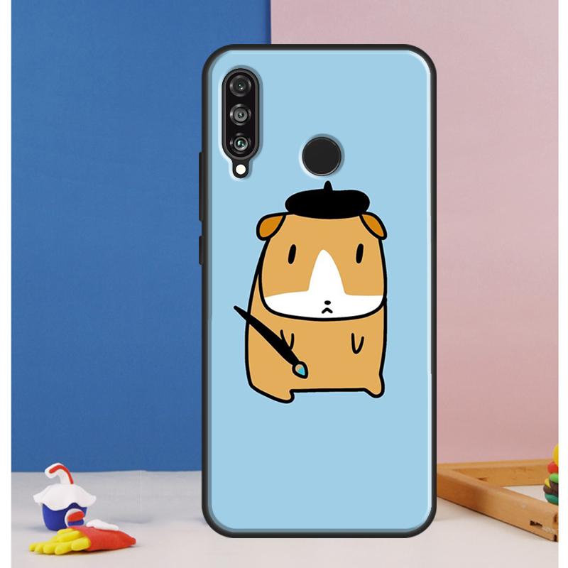 Funny Guinea Pig Balloon Case For Huawei Nova 12i 11i 8i 7i 12s Y73 Y70 Y90 Y60 Y72 Y61 Y91 9 10 SE P40 Lite P30 Pro