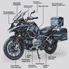 1:7 For BMW R1250 GS ADV Alloy Metal Diecast Motorcycle Model Sound And Light Dynamic Ornaments Collectibles Hobby Birthday Gift