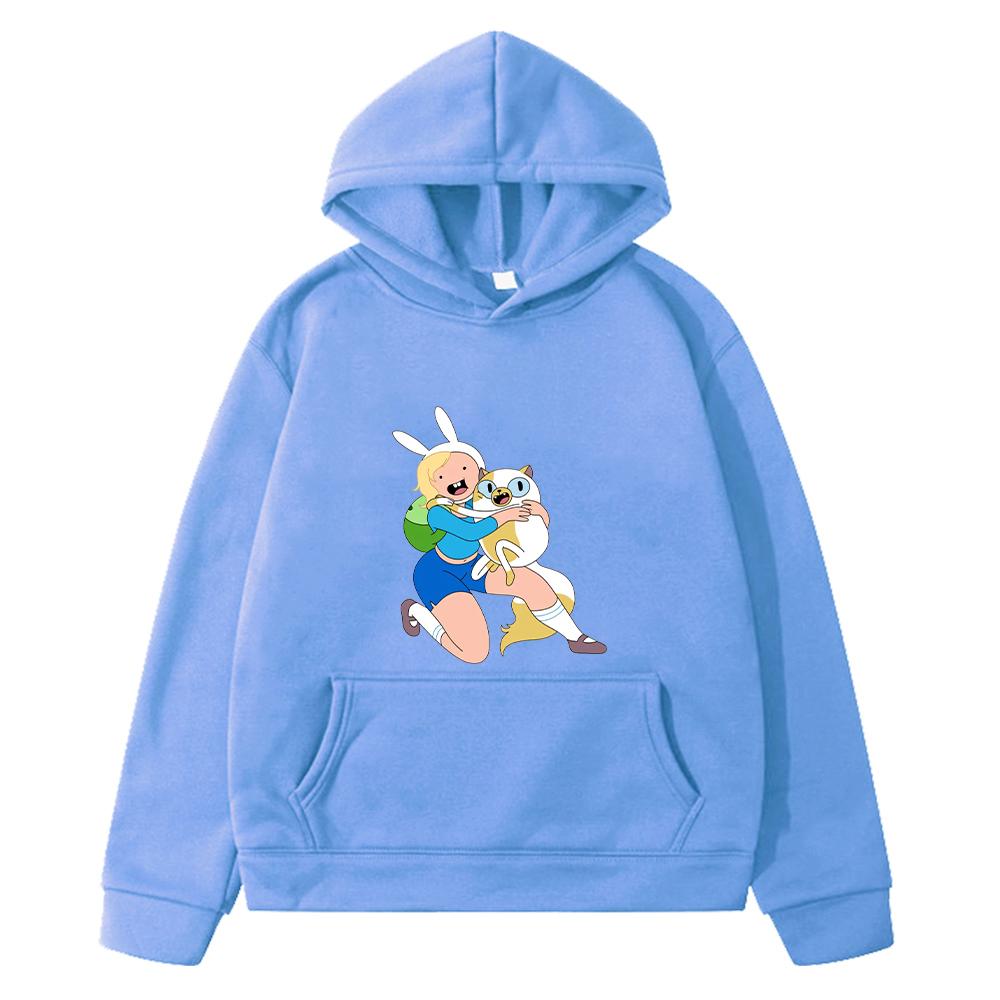 adventure time print Kawaii hoodies Fleece sweatshirt Autumn pullover boys jacket anime hoodie y2k sudadera kids clothes girls