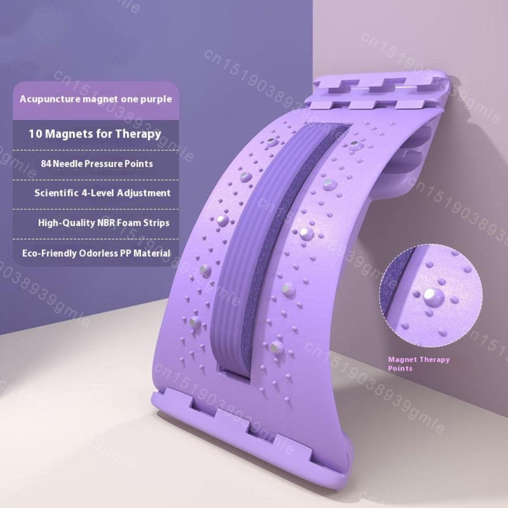Home Back and Lumbar Stretching Device Yoga Fitness Waist Stretching Massager Back Exercise Traction Back Opening Device