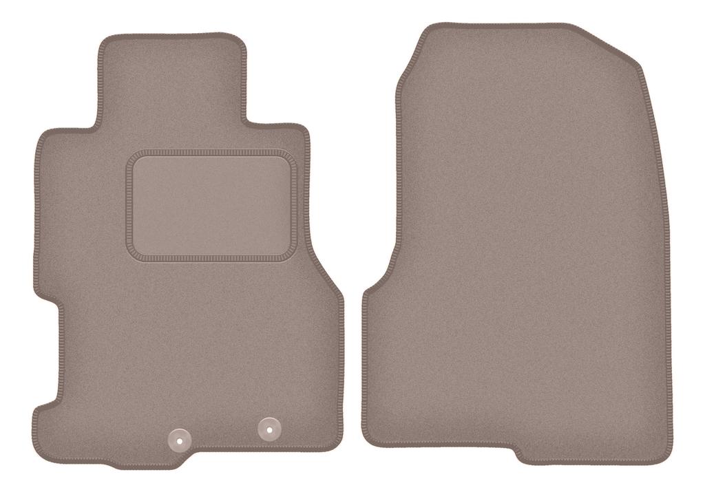 Beige Front Floor Mats For: Honda Civic VII 5 Doors (2001-1007)