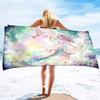 Mermaid Beach Towel Soft Microfiber Large Size Quick Dry Absorbent Coral Sea Life Design For Women Girls Summer Vacation Travel