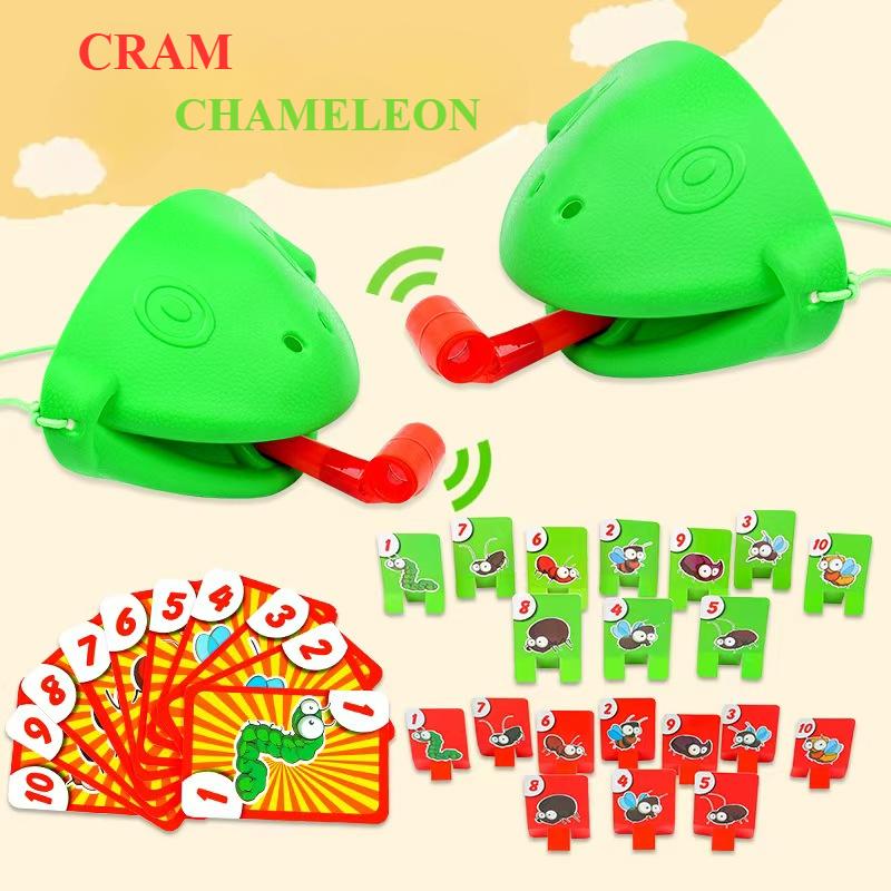Дитяча Маска Бойова Гра Жаба Хамелеон Язик Плювок Конкурс Крокодил Палець Кусати Інтерактивна Іграшка для Батьків та Дітей