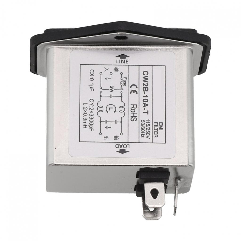 Kompaktowy i 6A Gniazdo IEC Filtr zasilania dla Różnych Urządzeń Komunikacyjnych