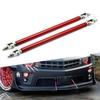 Red Adjust Front Bumper Lip Splitter Strut Rod Tie Support Bars For Honda 8"-11"