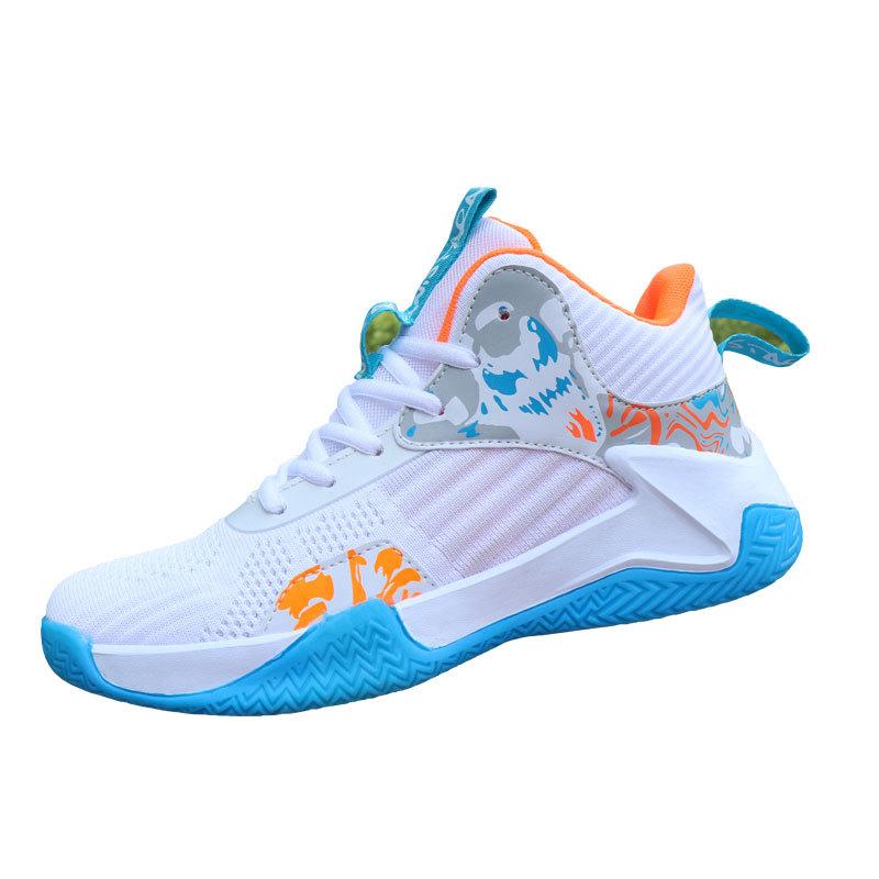 Basketball shoes spring and autumn breathable mesh shoes sports shoes high-top non-slip soft-soled running shoes