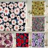 European Retro Flower Printed 3d Bath Curtains Waterproof Polyester Fabric Washable Bathroom Shower Curtain Screen With Hooks
