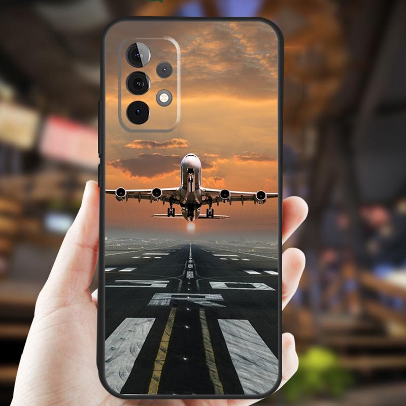 Airplane Pilot Case For Samsung Galaxy A32 A56 A16 A15 A22 A52 A54 A14 A26 A36 A55 A35 A05 A06 A53 A33 A13