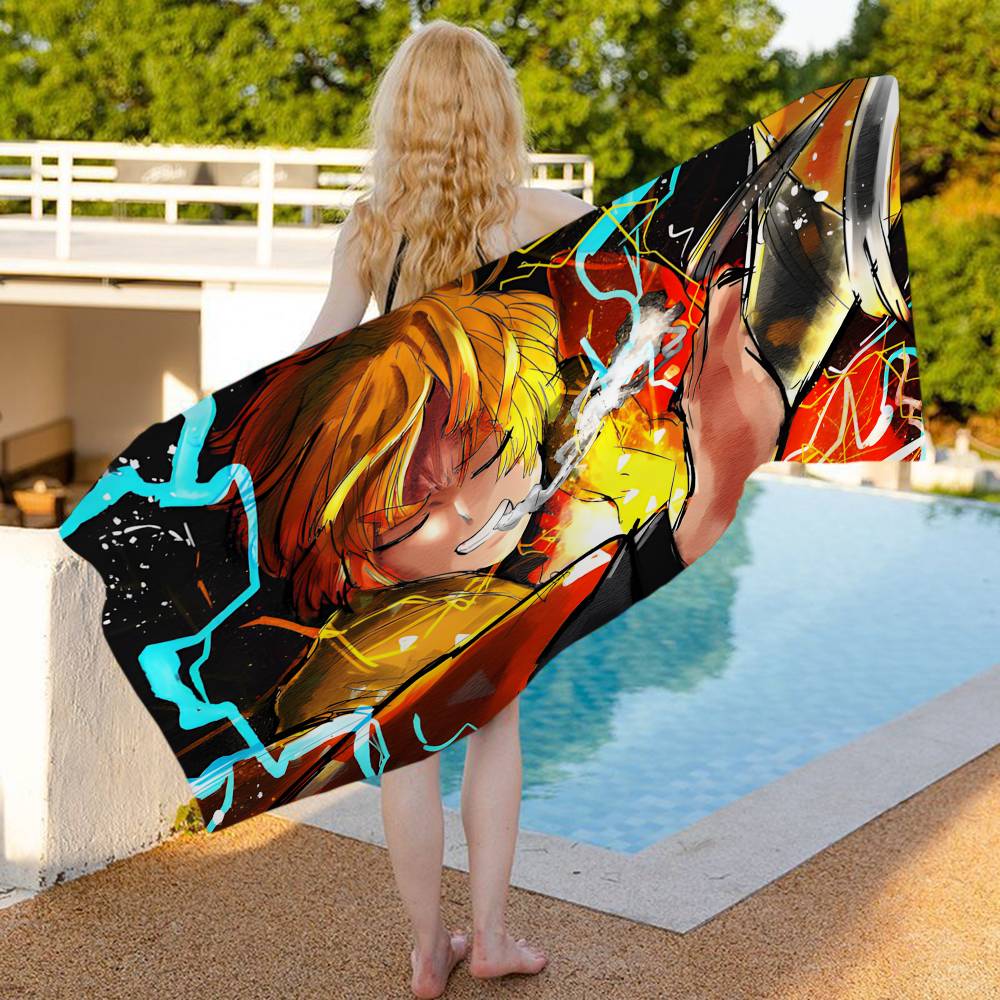 Anime CharacterS A-Agatsumas Zenits Bath Towel Microfiber Soft Water Absorbing Breathable For Girl Kids Decorative Beach Towel