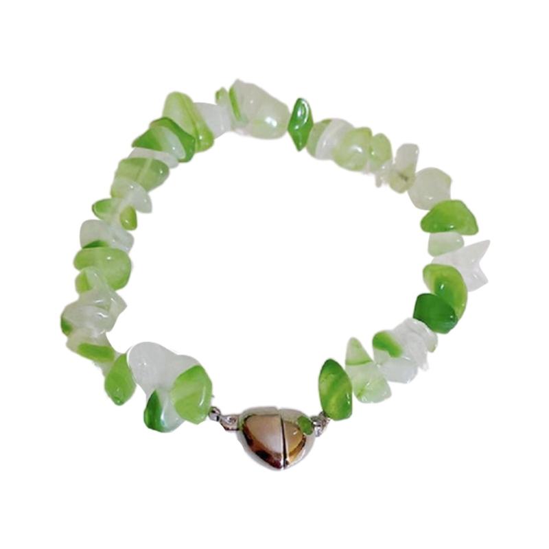 

Crystal Beaded Choker Necklace/Bracelets Small Heart Pendant Necklace Clavicle Chain Magnetic Clasp Necklace/Bracelets 1