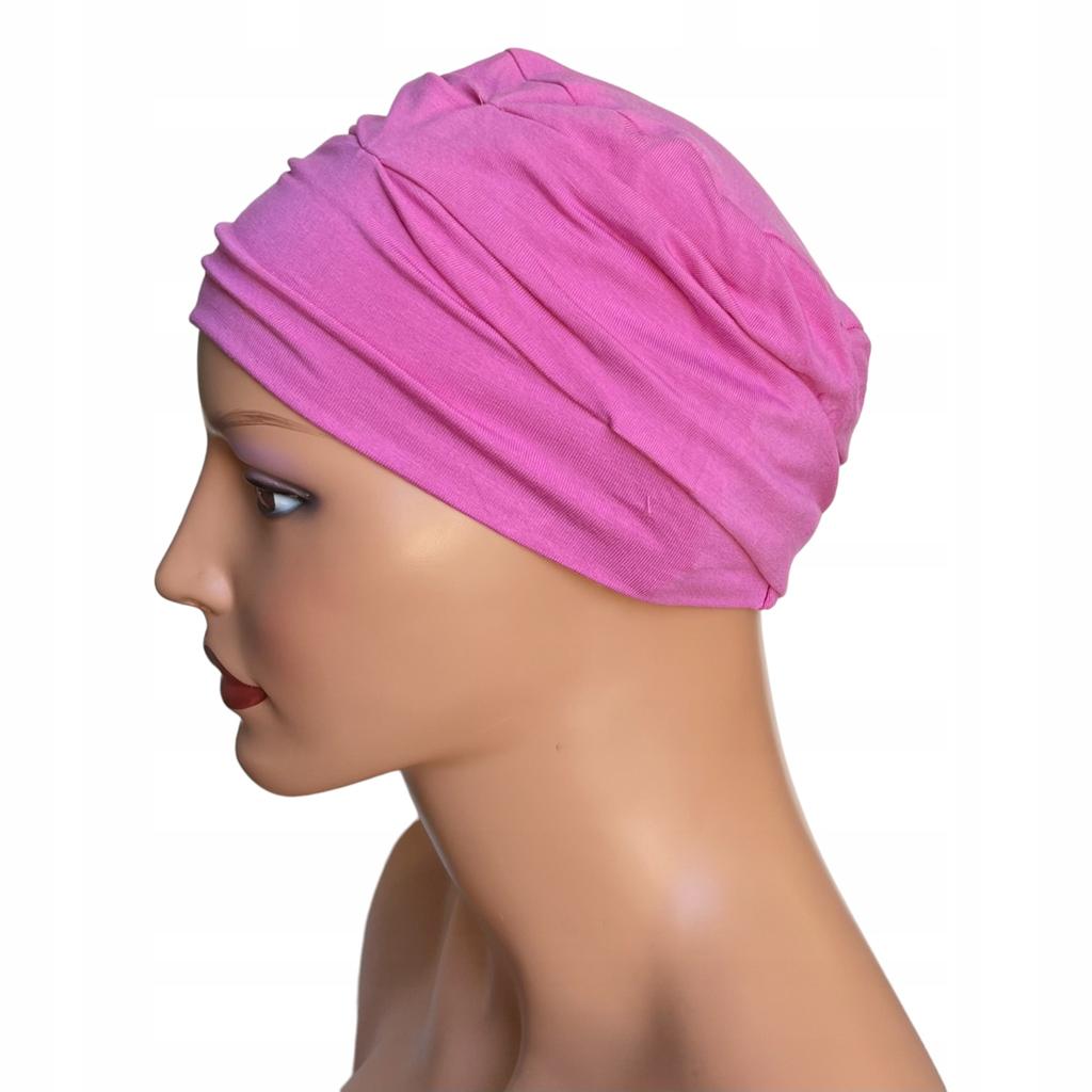 Turban Iryda Róż Z Bambusa Podwójna Modna Czapka Dla Każdej Kobiety
