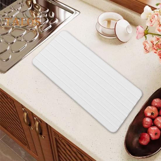 1/2Pcs Quick-Drying Sink Tray Organizer Diatom Mud Mat Eco-Stylish Stone Counter Sponge Holder Bathroom Kitchen Soap Brush Dispenser Rack