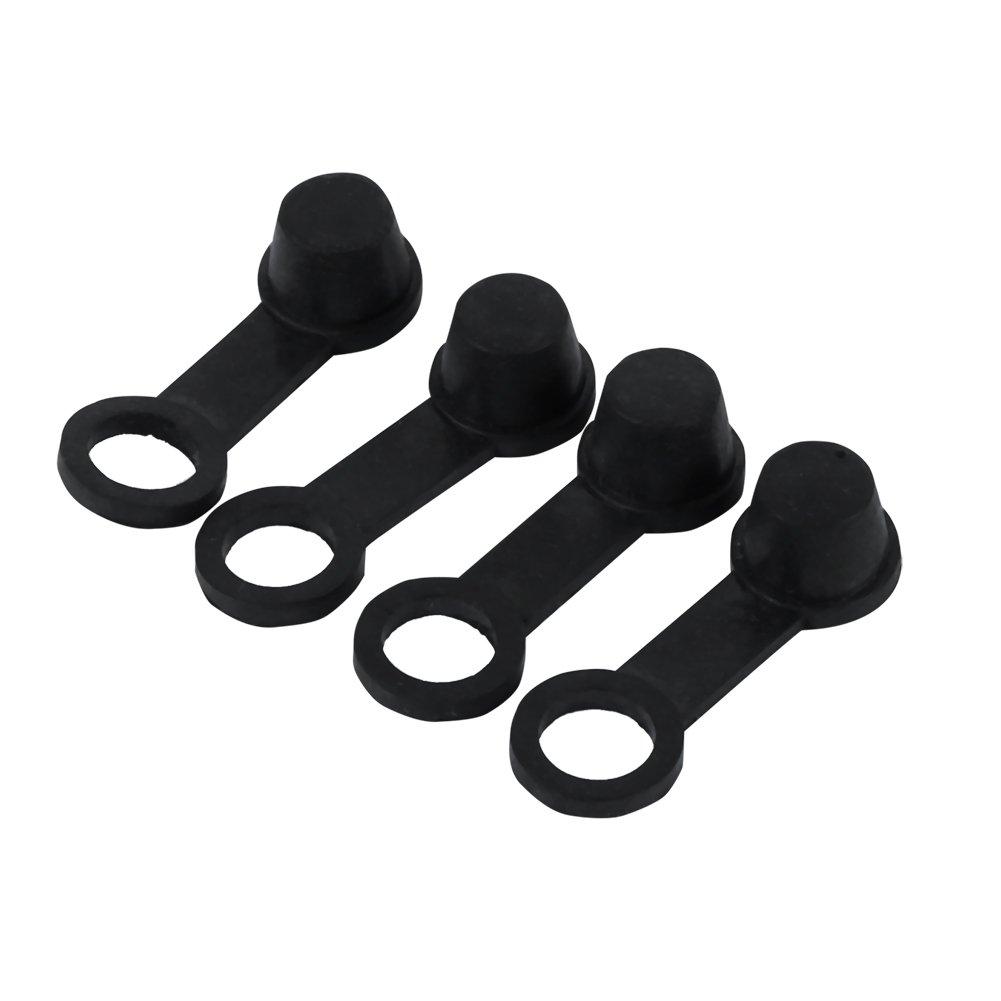 

Brake Bleeder Cap Motorcycle Brake Bleed Nipple Nipple Cap 8mm 4pcs Motorcycle Replacement Parts Black