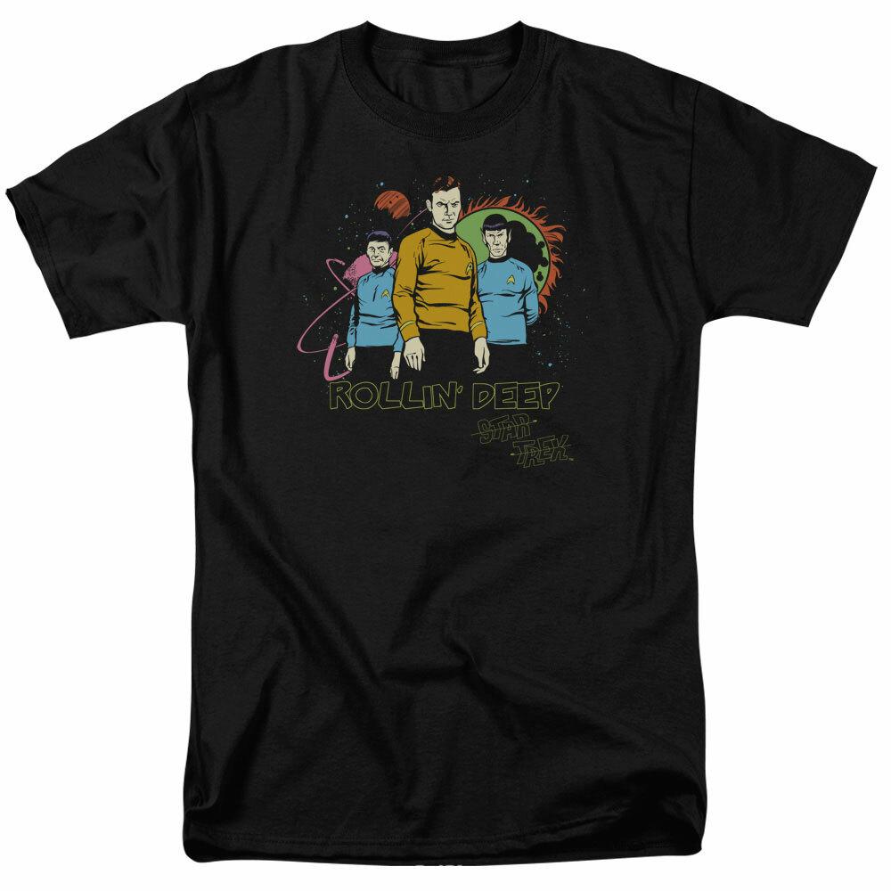 Star Trek Rollin Deep T-shirt Licensed SciFi TV Classic Adult Tee New Black XXXL