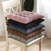 Solid Color Corduroy Cotton & Linen Seat Cushions for Window, Office, and Dining Chairs