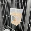 Automatischer Vogelfutterspender Wetterfest Spritzschutz Futterspender Haustier Vogelkäfig Futterspender für Wellensittich Nymphensittich Kanarienvogel Conure Kakadu