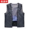 Hengyuanxiang Men's Thickened Wool Blend Overcoat with Rex Rabbit Fur Liner