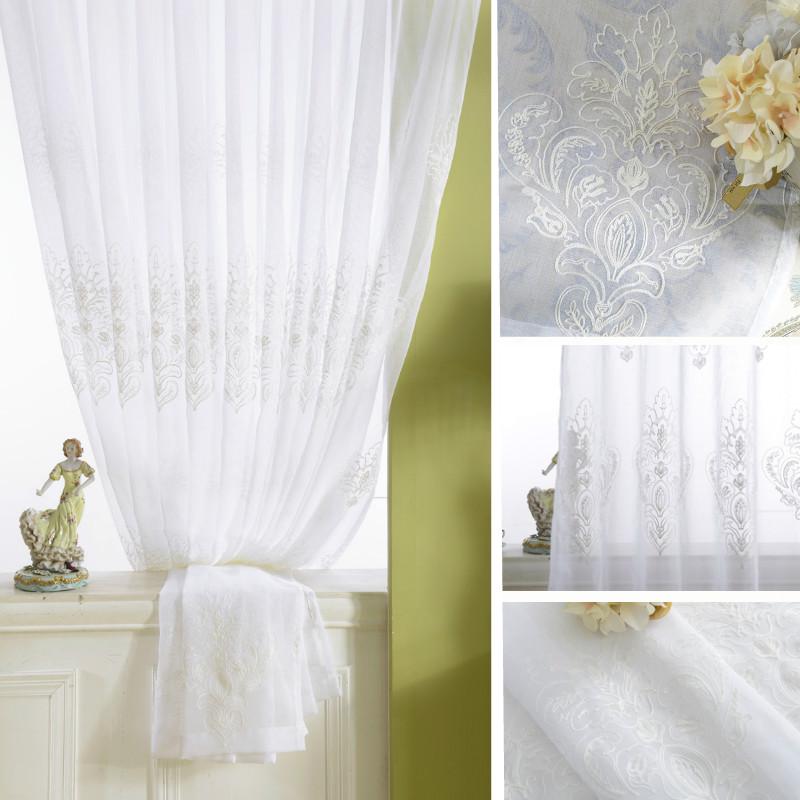Home Furniture Diy Curtains Blinds French Embroidery Net