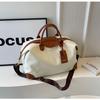 Spacious Canvas Tote Bag: Trendy, Lightweight Gym & Travel Crossbody Bag