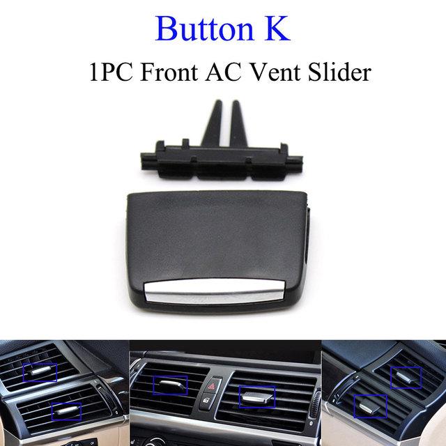 For BMW X5 X6 E70 E71 Car Dashboard Keys AUTO Radar Sensor Rear Cover Parking Trunk Switch Start Stop Button AC Vent Slider Tabs