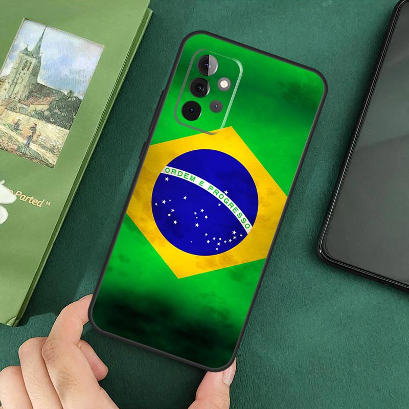 Brazil Brazilian Flag Phone Case For Samsung Galaxy A06 A05 A16 A55 A35 A15 A53 A33 A13 A22 A32 A52 A14 A34 A54