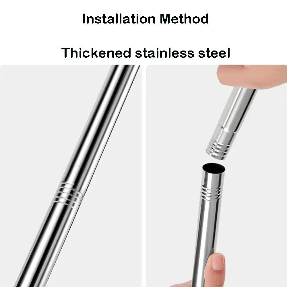 Lazy Broom Silicone Broom Water Stain Remover Stainless Scraper Non-Stick Hair Remover Flexible Window Groove Cleaning