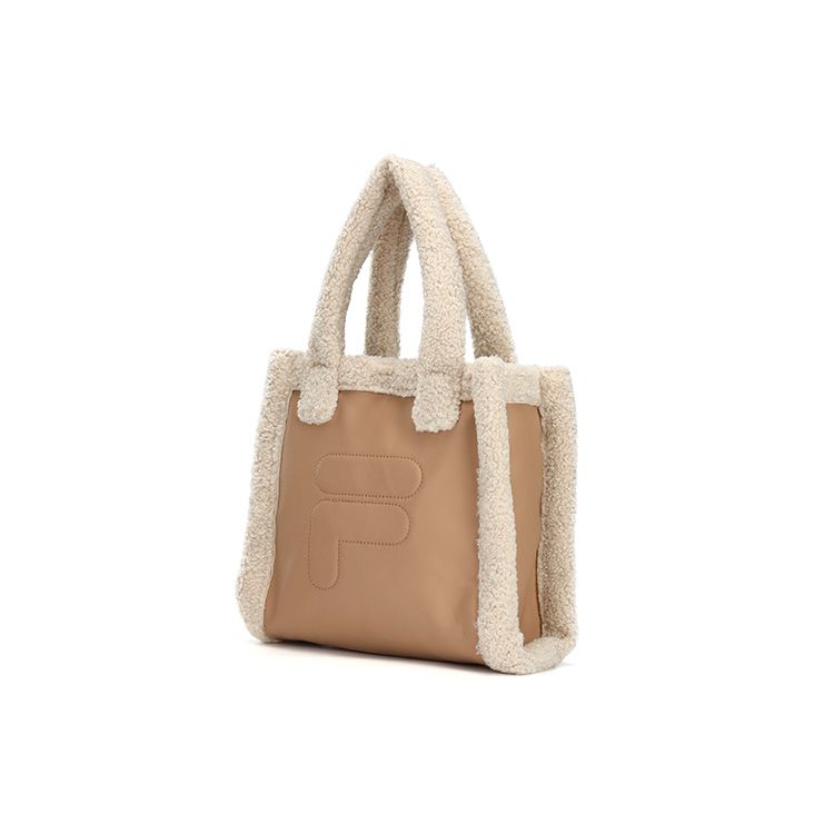Fila Fashionable Strapless Open-Top Fabric Underarm Tote Bag Women Bags Brown F13W144170F-BG