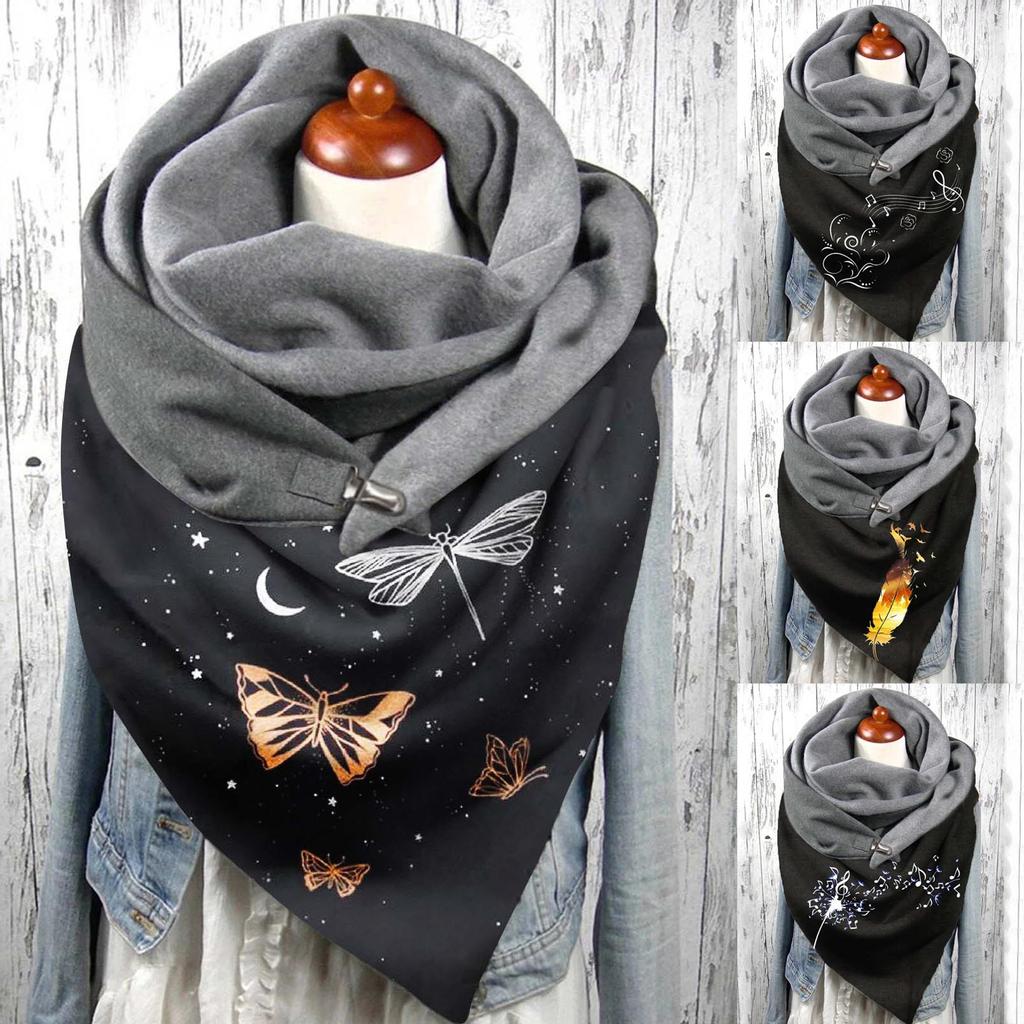 Женский шарф с принтом серии животных, модный многоцелевой шарф-шаль ...