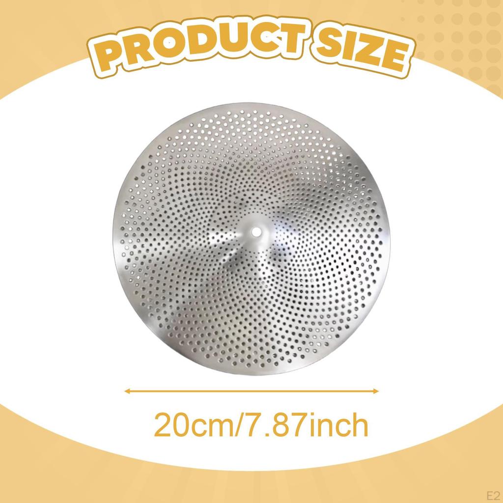 Alloy Cymbal Designed for Quiet Drumming, Ideal Tool Novice Musicians