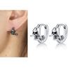 2 Stück/1 Paar Herrenohrringe Einzigartiges Design Kleine Creolen für Damen Edelstahl Vintage Farbe Punk Gothic Trend Schmuck