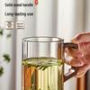 JIMI High Borosilicate Glass Water Cup Set with Wooden Rack