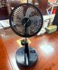 Retractable Oscillating Fan: Rechargeable, Height-Adjustable, Foldable for Home, Office, Desk, or Outdoor Use.