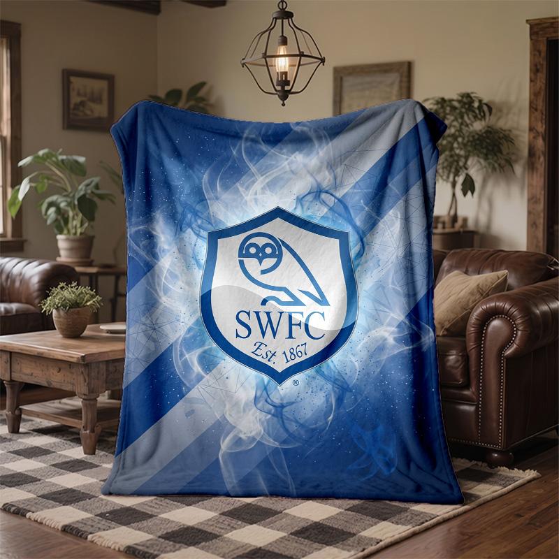 Coperta in Pile a Tema Sheffield Wednesday Morbida e Accogliente Coperta in Peluche per Camera da Letto Divano Viaggio