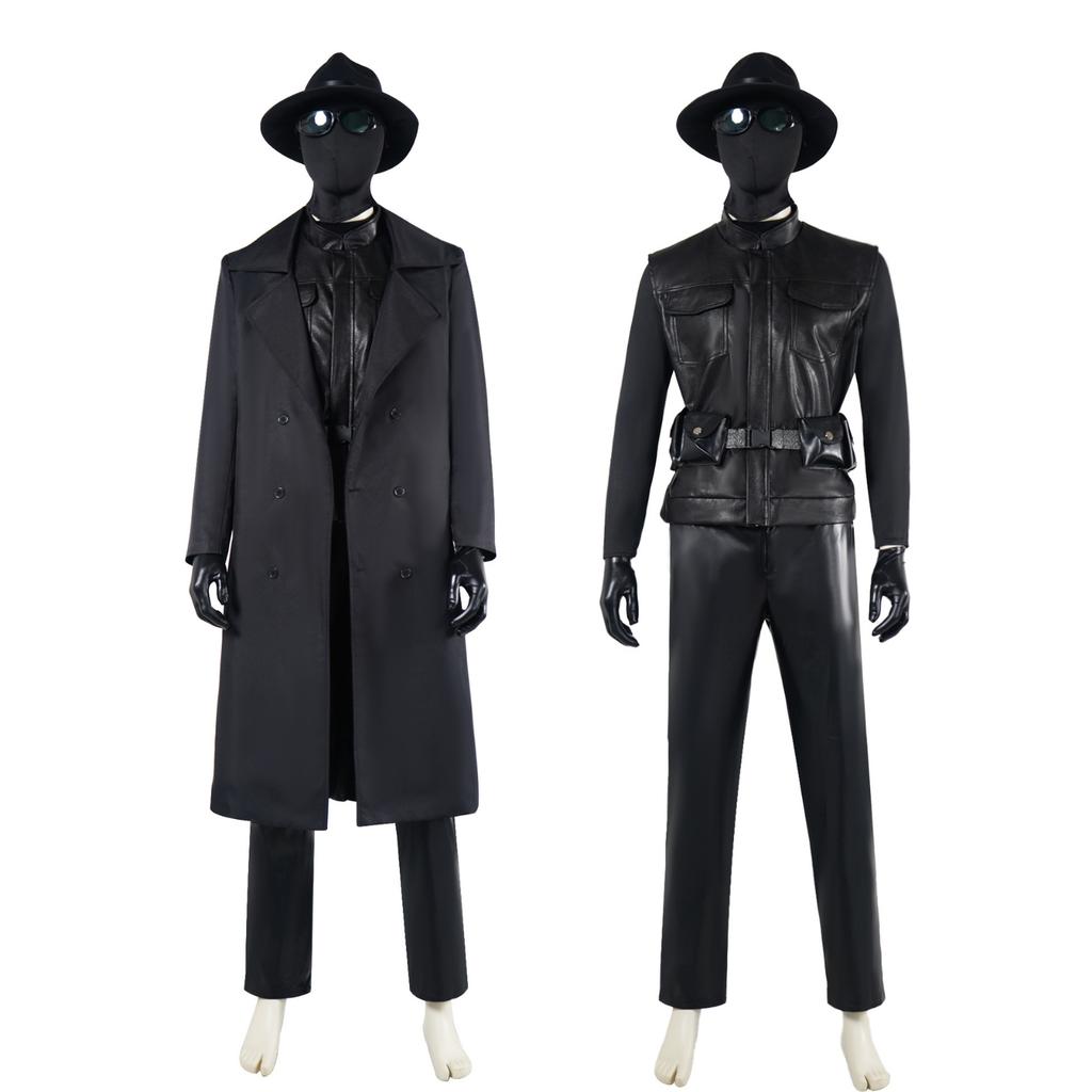 Men's Dark Cosplay Costume with Design for Halloween Stage Performance